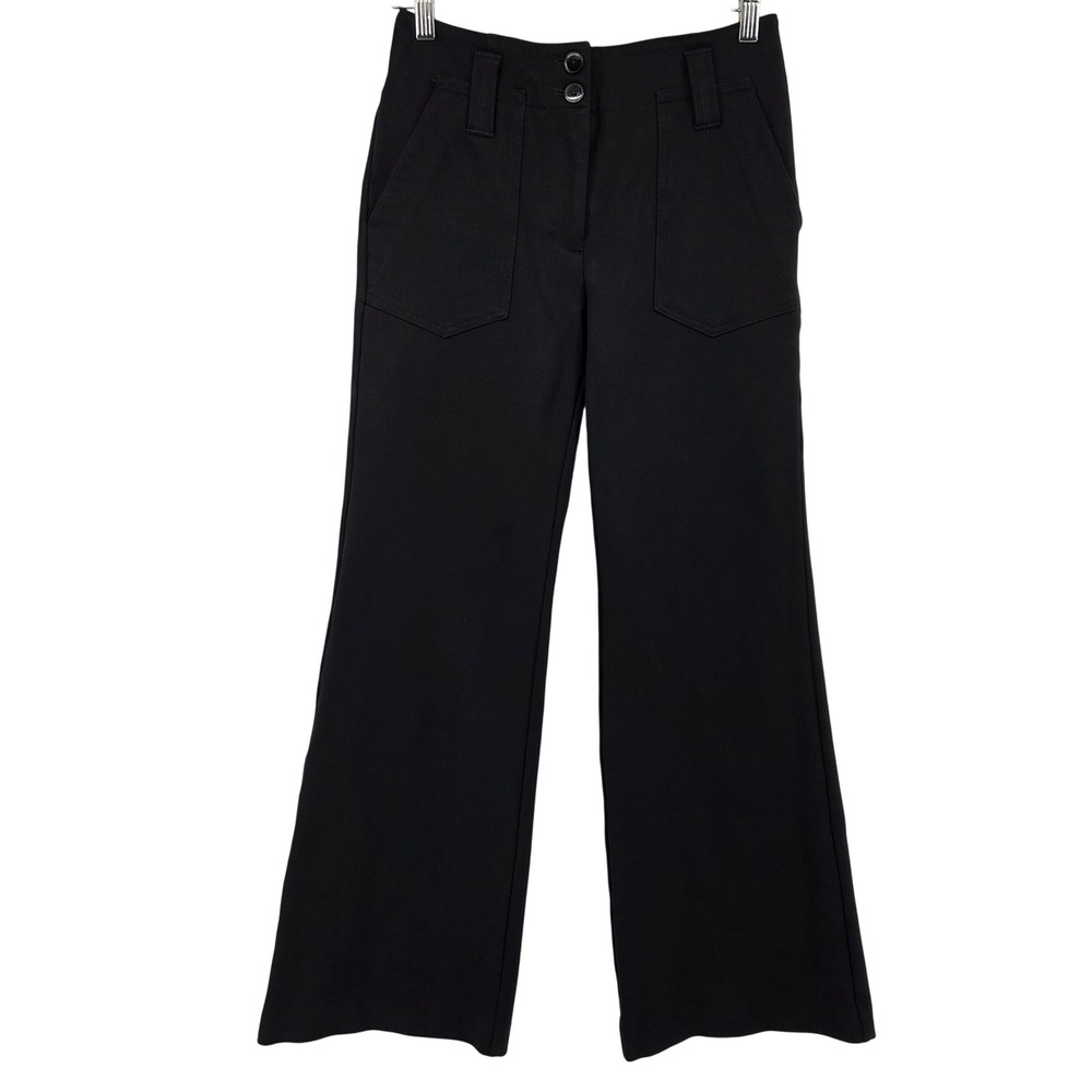 Maeve Anthropologie‎ Wide Leg Pants Black Business Casual 2